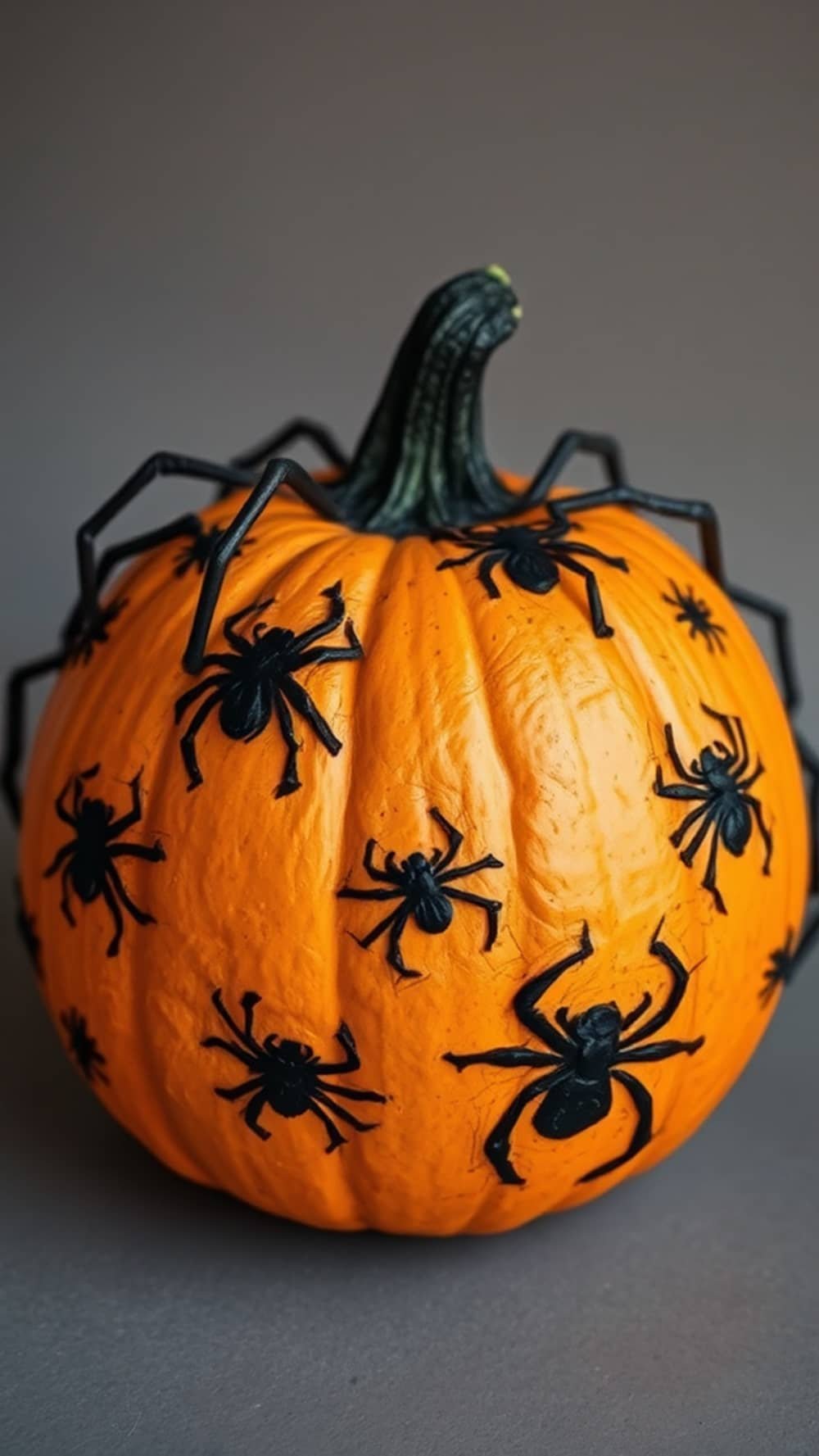 Creepy Spider Pumpkin