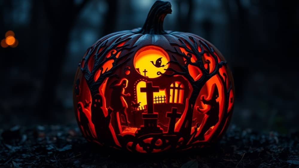 Eerie Graveyard Pumpkin