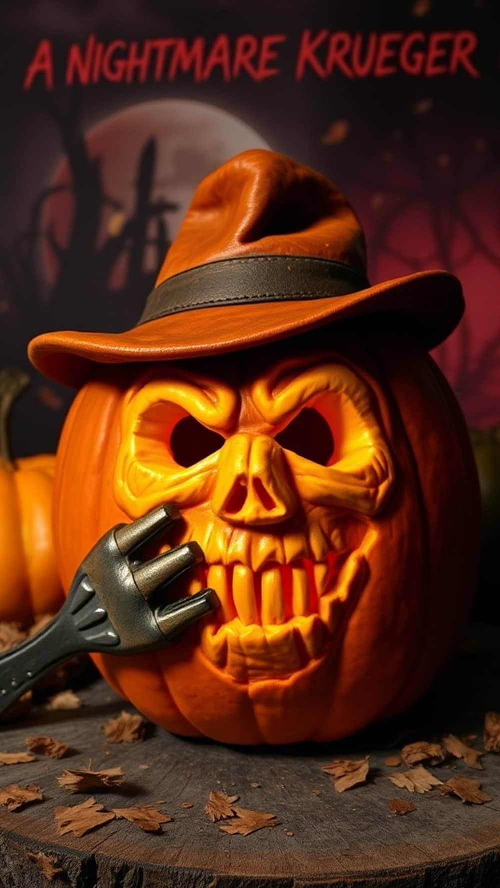 Freddy Krueger Pumpkin A Nightmare on Elm Street