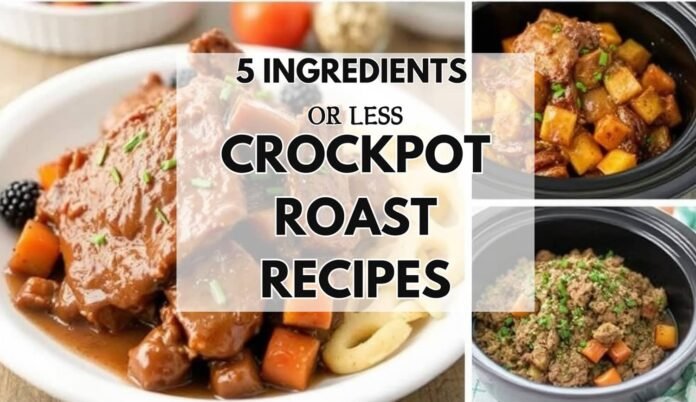 5 Ingredients Crockpot Roast Recipes