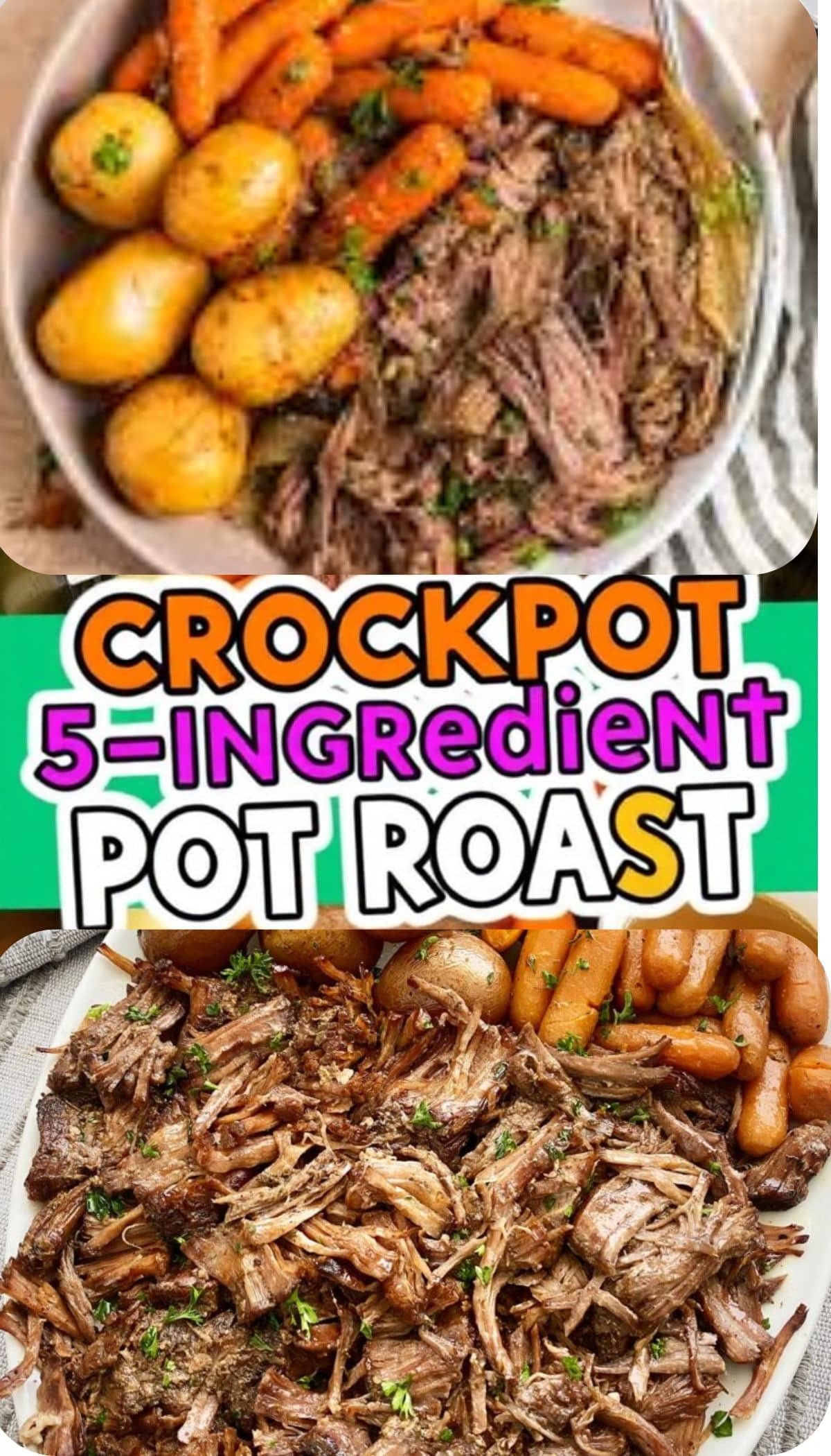 Corckpoat Raost Crockpot 5-Ingredient Pot Roast Recipe