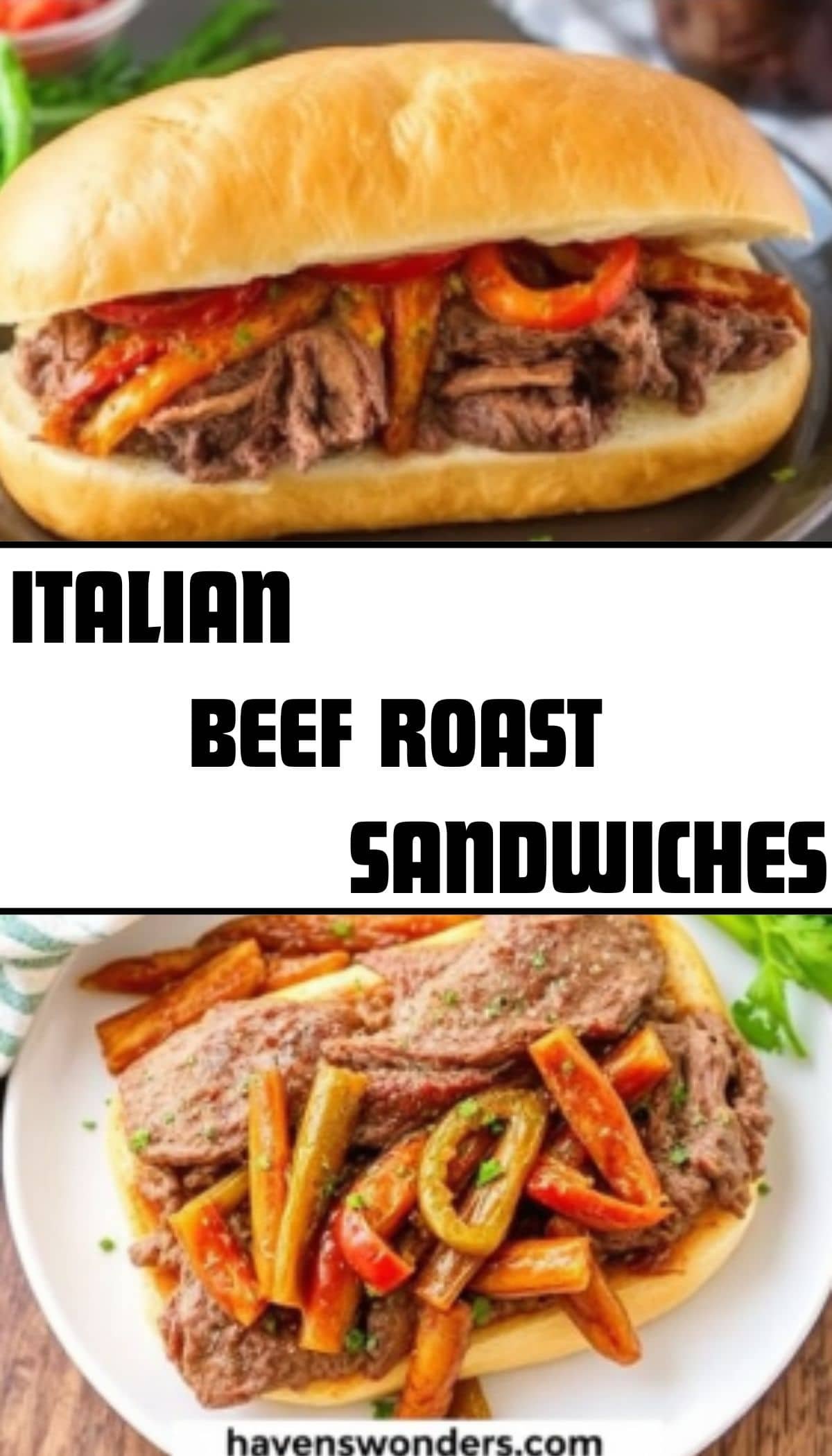 Corckpoat Raost Italian Beef Roast Sandwiches