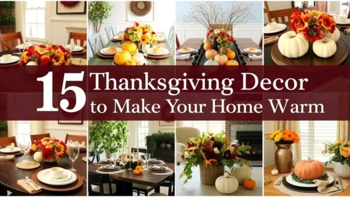 Thanksgiving Decor Ideas to Make Your Home