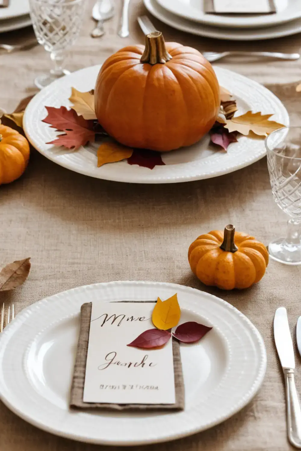 Thanksgiving home decor ideas DIY Place Cards